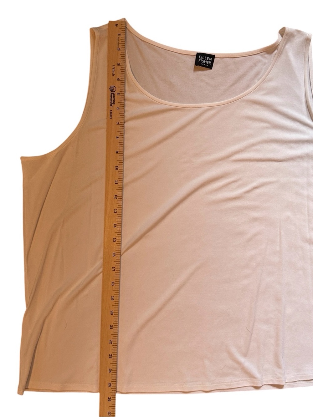Eileen Fisher Ivory 100% Silk Sleeveless Top - Picture 4 of 6